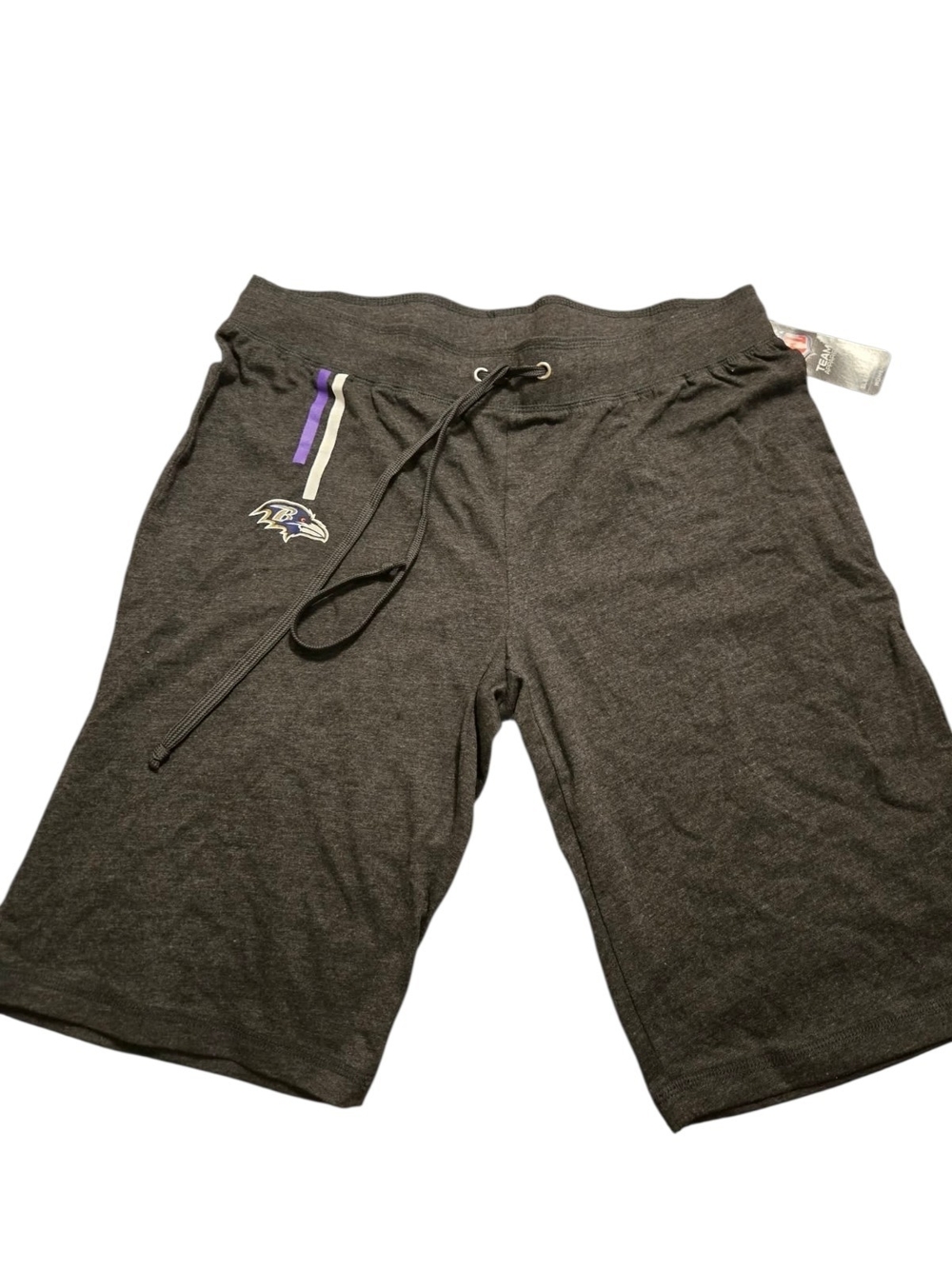 NFL Baltimore Ravens Women's Sleepwear Charcoal Athletic Shorts - Medium